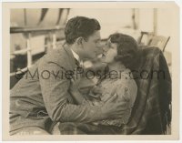 6w0224 HOT HEELS 8x10.25 still 1928 romantic c/u of Glenn Tryon & Patsy Ruth Miller about to kiss!