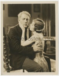 6w0278 LAUGH CLOWN LAUGH 8x10.25 still 1928 worried Lon Chaney with 15 year-old Loretta Young!