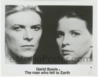 6w0310 MAN WHO FELL TO EARTH 8x10.25 still 1976 c/u of David Bowie & Candy Clark, Nicolas Roeg!