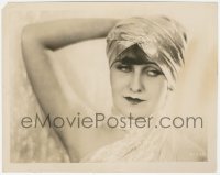 6w0329 MODERN DU BARRY 8x10.25 still 1928 super close portrait of sexy Maria Corda wearing turban!