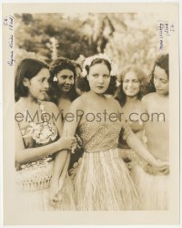 6w0332 MR. ROBINSON CRUSOE 8x10.25 still 1932 Maria Alba as a South Seas native with other girls!