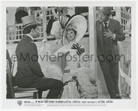 6w0335 MY FAIR LADY 8x10 still 1964 Rex Harrison behind Audrey Hepburn in her racetrack dress!