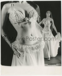 6w0340 NAI BONET 8x10 still 1960s the sexy exotic belly dancer in skimpy outfit by Peter Basch!
