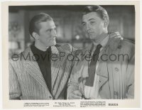 6w0364 OUT OF THE PAST 8x10.25 still R1953 great close up of Robert Mitchum & young Kirk Douglas!