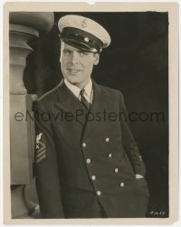 6w0432 SUBMARINE 8x10.25 still 1928 best portrait of Ralph Graves in military dress uniform!