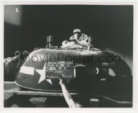 6w0452 TOP SECRET AFFAIR 8.25x10 set reference photo 1957 Kirk Douglas shown on tank turret set!