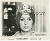 6w0464 UMBRELLAS OF CHERBOURG 8.25x10 still 1965 best portrait of Catherine Deneuve wearing crown!