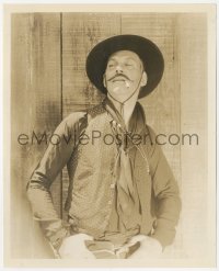 6w0472 VIRGINIAN 8x10 still 1929 best portrait of smoking cowboy Walter Huston as Trampas, rare!