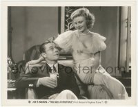 6w0497 YOU SAID A MOUTHFUL 8x10.25 still 1932 Ginger Rogers sitting on arm of Joe E. Brown's chair!