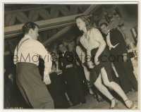 6w0216 HERE COME THE HUGGETTS candid English 7.75x9.75 still 1948 17 year old Diana Dors rehearsing!