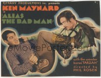 6w0506 ALIAS THE BAD MAN TC 1931 cowboy Ken Maynard fighting for his life with Frank Mayo, rare!