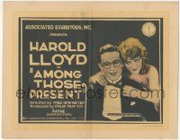 6w0508 AMONG THOSE PRESENT TC 1921 Harold Lloyd willing to be tied to Mildred Davis for life, rare!