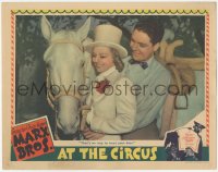 6w0778 AT THE CIRCUS LC 1939 Kenny Baker & Florence Rice in top hat, great Hirschfeld border art!