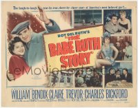 6w0513 BABE RUTH STORY TC 1948 William Bendix in the title role as baseball's Sultan of Swat!