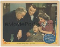 6w0781 BABES IN ARMS LC 1939 Judy Garland comforts Mickey Rooney who faints from disbelief!
