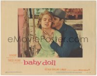 6w0784 BABY DOLL LC #4 1957 close up of Eli Wallach about to kiss sexy Carroll Baker's cheek!