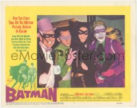 6w0792 BATMAN LC #4 1966 great portrait of the villains, Penguin, Riddler, Catwoman & Joker!