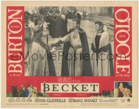 6w0797 BECKET LC #5 1964 Richard Burton in title role & Felix Aylmer as the Archbishop of Canterbury!