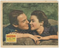 6w0799 BELLE STARR LC 1941 wonderful romantic super close up of Gene Tierney & Randolph Scott!