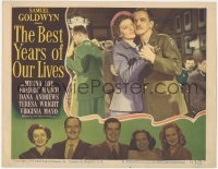 6w0801 BEST YEARS OF OUR LIVES LC #6 1947 Myrna Loy & Fredric March at first dance after war!