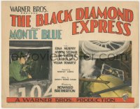 6w0522 BLACK DIAMOND EXPRESS TC 1927 conductor Monte Blue & car smashed by train, ultra rare!