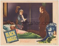 6w0805 BLACK MAGIC LC 1949 Bekassy protects sleeping Nancy Guild from Orson Welles as Cagliostro!