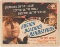 6w0527 BOSTON BLACKIE'S RENDEZVOUS TC 1945 Chester Morris chases after a strangler on the loose!