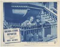 6w0821 BRENDA STARR REPORTER chapter 1 LC 1945 Joan Woodbury & Syd Saylor get some Hot News, serial!