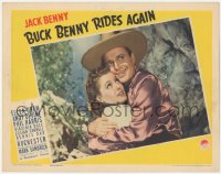 6w0826 BUCK BENNY RIDES AGAIN LC 1940 best close up of cowboy Jack Benny & Ellen Drew embracing!