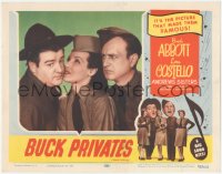 6w0827 BUCK PRIVATES LC R1953 best c/u of sexy Jane Frazee between Bud Abbott & Lou Costello!