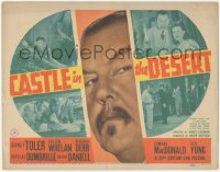 6w0537 CASTLE IN THE DESERT TC 1942 Sidney Toler as Asian detective Charlie Chan, cool design!