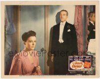 6w0871 DARK CORNER LC 1946 standing Clifton Webb in tuxedo looks down at pretty Cathy Downs!