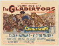 6w0557 DEMETRIUS & THE GLADIATORS TC 1954 Victor Mature & Susan Hayward in sequel to The Robe!
