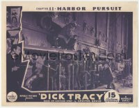 6w0886 DICK TRACY chapter 11 LC 1937 detective Ralph Byrd, Republic serial, Harbor Pursuit!