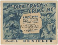 6w0560 DICK TRACY VS. CRIME INC. chapter 6 TC 1941 Ralph Byrd, Chester Gould, cool art, Besieged!