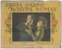 6w0892 DIVINE WOMAN LC 1928 Greta Garbo with Lars Hanson hunted as a deserter, ultra rare!