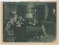 6w0911 DULL CARE LC 1919 Larry Semon & others watch big bad guy holding woman at gunpoint, rare!
