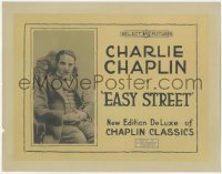 6w0568 EASY STREET TC R1910s great seated portrait of Charlie Chaplin out of his Tramp makeup, rare!