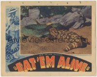 6w0913 EAT 'EM ALIVE LC 1933 obscure documentary about American desert animals, cool & ultra rare!