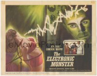 6w0570 ELECTRONIC MONSTER TC 1960 Rod Cameron, artwork of sexy girl shocked by electricity!