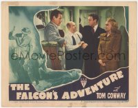 6w0925 FALCON'S ADVENTURE LC #8 1946 detective Tom Conway, Edward Brophy, Myrna Dell, Steve Brodie!