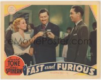 6w0928 FAST & FURIOUS LC 1939 Franchot Tone, Ann Sothern & Allyn Joslyn toasting to the fast life!
