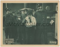 6w0935 FIREMAN LC R1922 giant Eric Campbell orders Charlie Chaplin to leave the station, very rare!