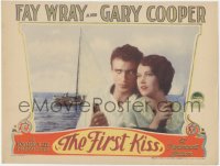 6w0937 FIRST KISS LC 1928 c/u of modern day pirate Gary Cooper & beautiful leading citizen Fay Wray!