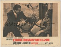 6w0955 FROM RUSSIA WITH LOVE LC #7 1964 Sean Connery as James Bond pins Lenya to wall with chair!