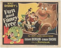 6w0957 FUN & FANCY FREE LC #3 1947 Mickey, Goofy, Donald, Edgar Bergen & Charlie McCarthy + giant!