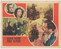 6w0967 GONE WITH THE WIND LC #5 R1947 art of Clark Gable, Vivien Leigh, Barbara O'Neil & Mitchell!