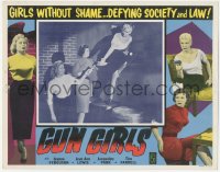 6w0981 GUN GIRLS LC 1956 sexy bad girls without shame defy the law & break into a building!