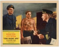 6w0983 HAIRY APE LC 1944 written by Eugene O'Neill, great c/u of hairy barechested William Bendix!