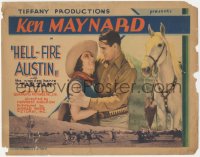 6w0599 HELL FIRE AUSTIN TC 1932 cowboy Ken Maynard with his Wonder Horse Tarzan, Ivy Merton, rare!!